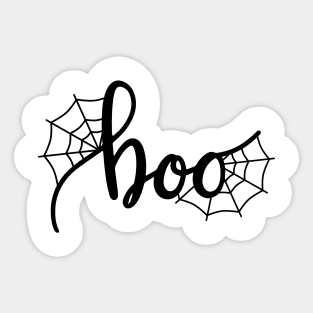 boo! Halloween spider web Sticker